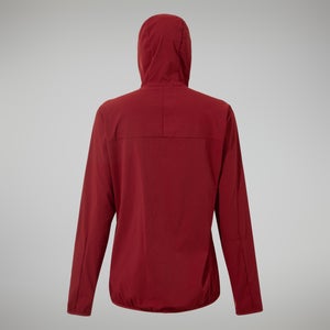 Women's Urban Arrina Full Zip Hooded Jacket - Dark Red