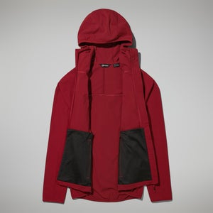 Women's Urban Arrina Full Zip Hooded Jacket - Dark Red