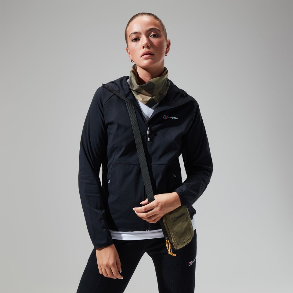 Women's Urban Arrina Full Zip Hooded Jacket - Black