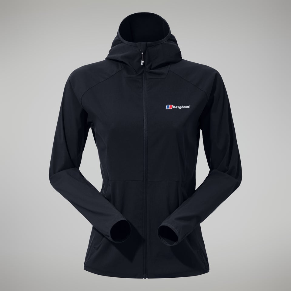 Women's Urban Arrina Full Zip Hooded Jacket - Black