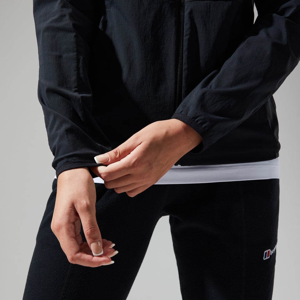 Women's Urban Arrina Full Zip Hooded Jacket - Black