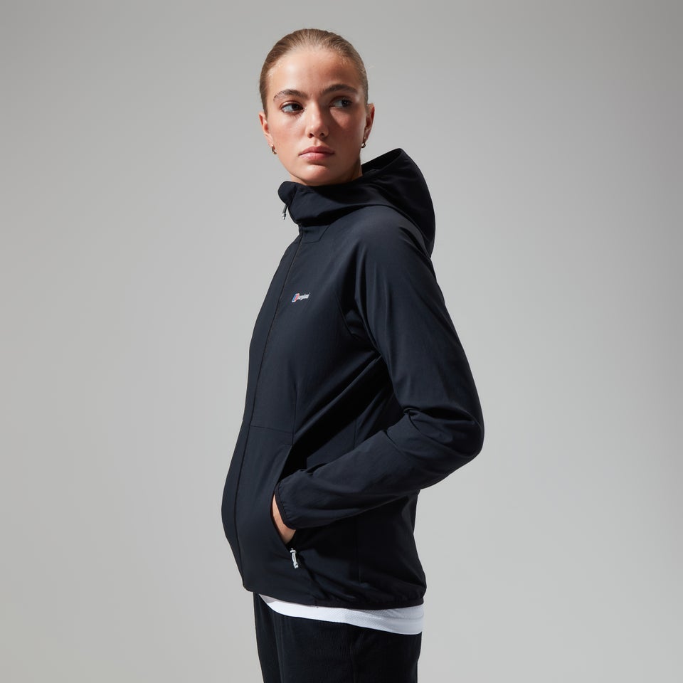 Women's Urban Arrina Full Zip Hooded Jacket - Black