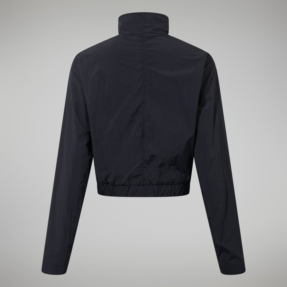 Women's Urban Cropped Co-ord Wind Jacket - Black