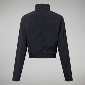 Women's Urban Cropped Co-ord Wind Jacket - Black