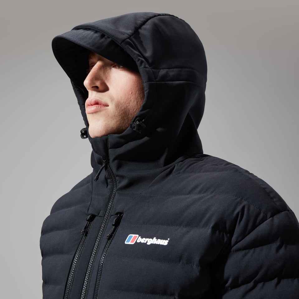 Men's Theran Hybrid Hooded Jacket - Black