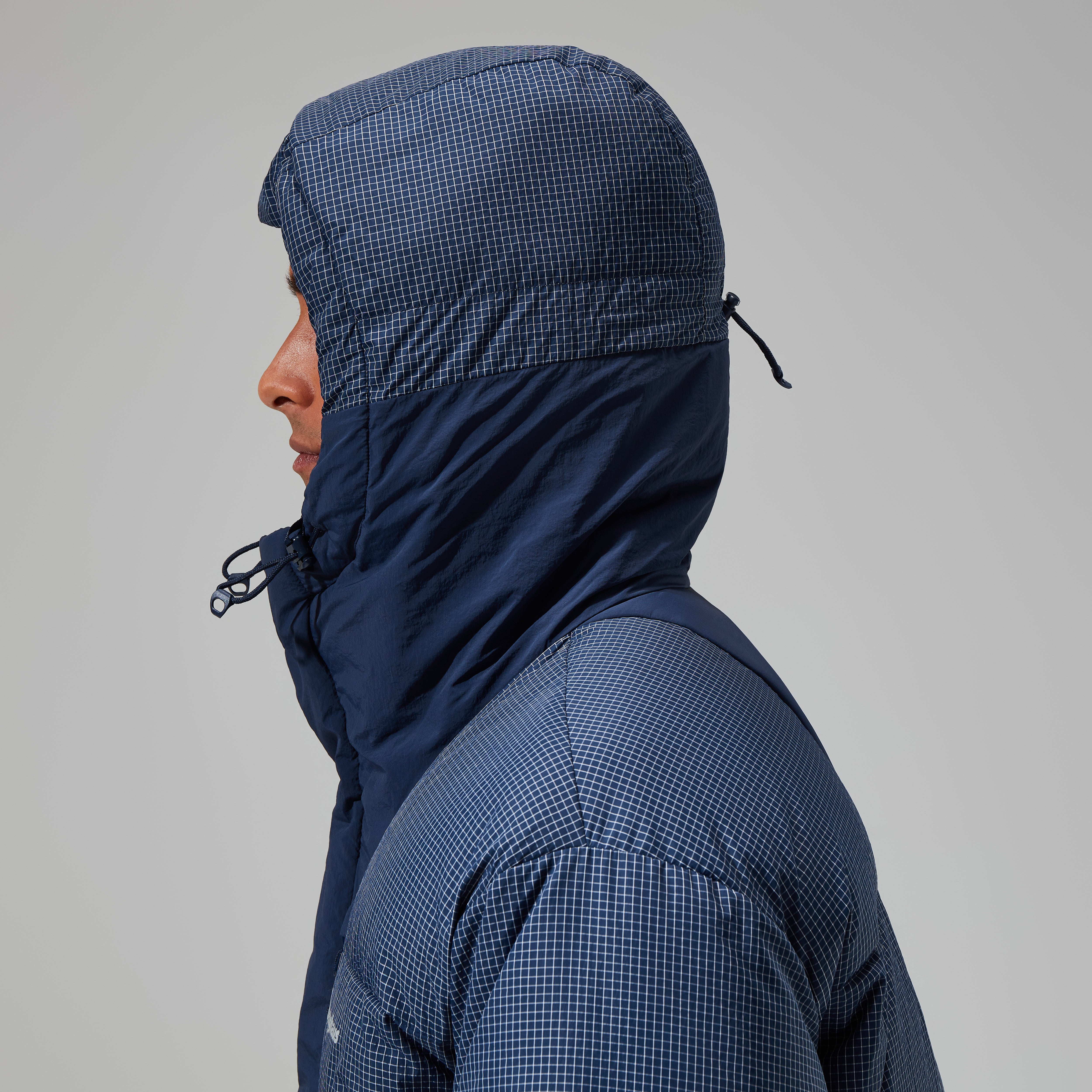 Men's Sabber Down Hooded Jacket - Dark Blue