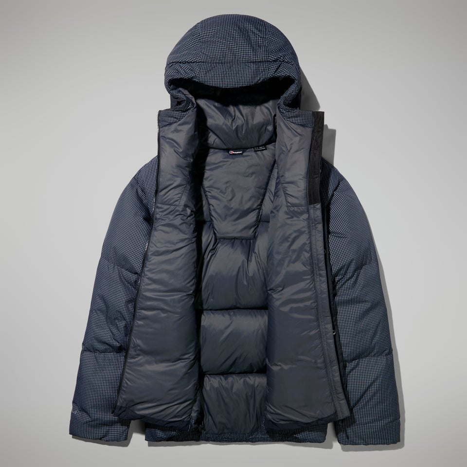 Men's Sabber Down Hooded Jacket - Black