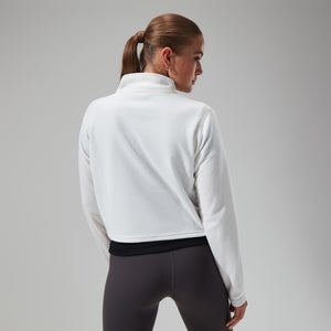 Women's Urban Prism Crop Half Zip - Natural