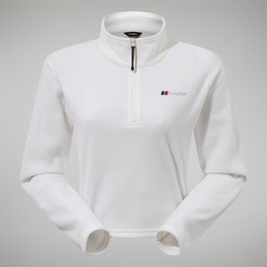 Women's Urban Prism Crop Half Zip - Natural