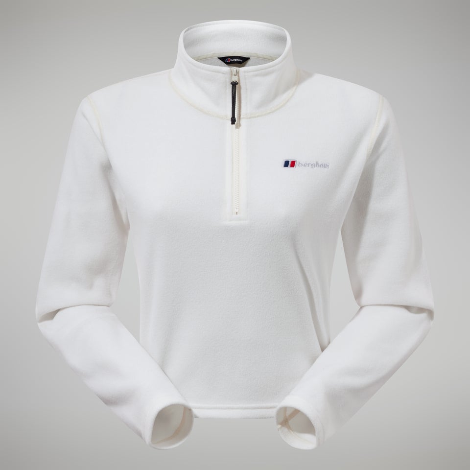 Women's Urban Prism Crop Half Zip - Natural