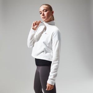 Women's Urban Prism Crop Half Zip - Natural
