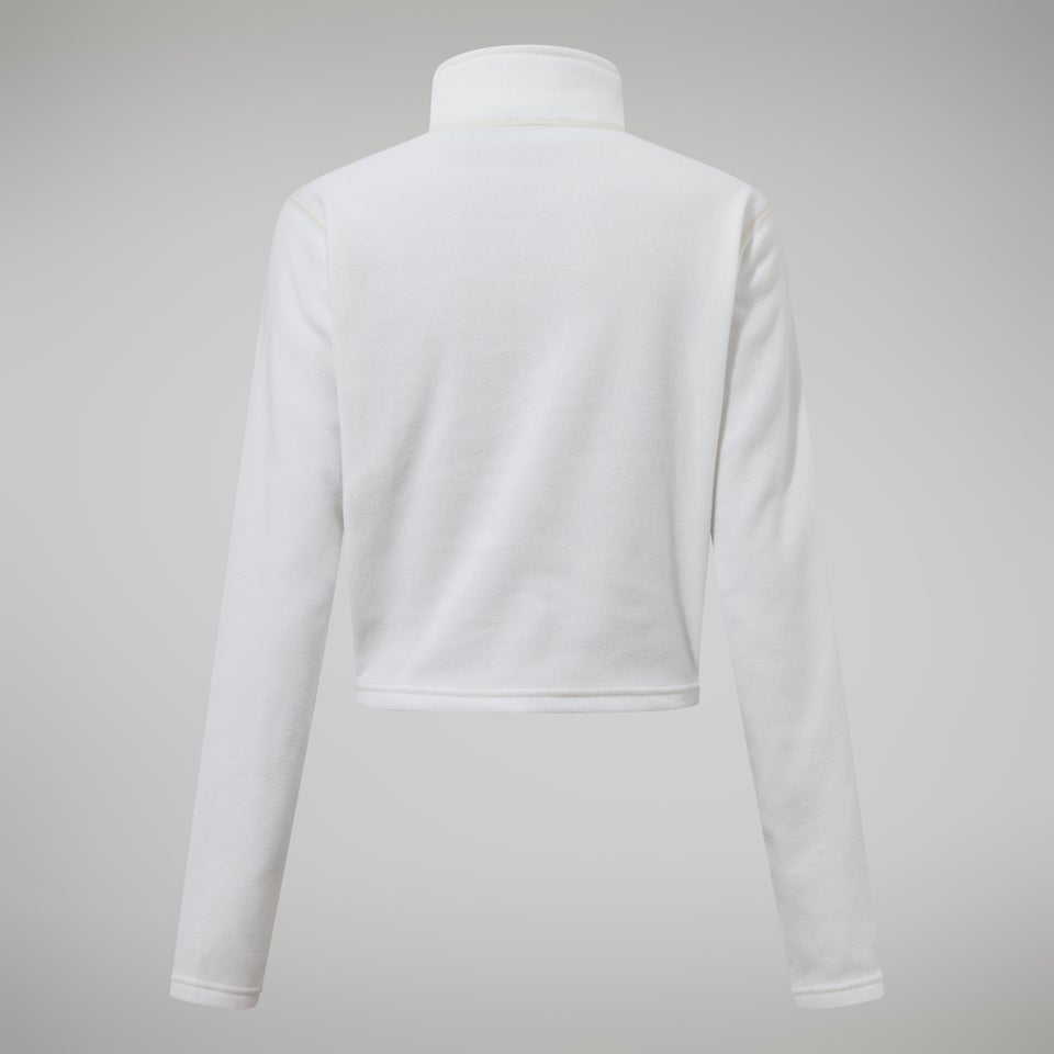 Women's Urban Prism Crop Half Zip - Natural