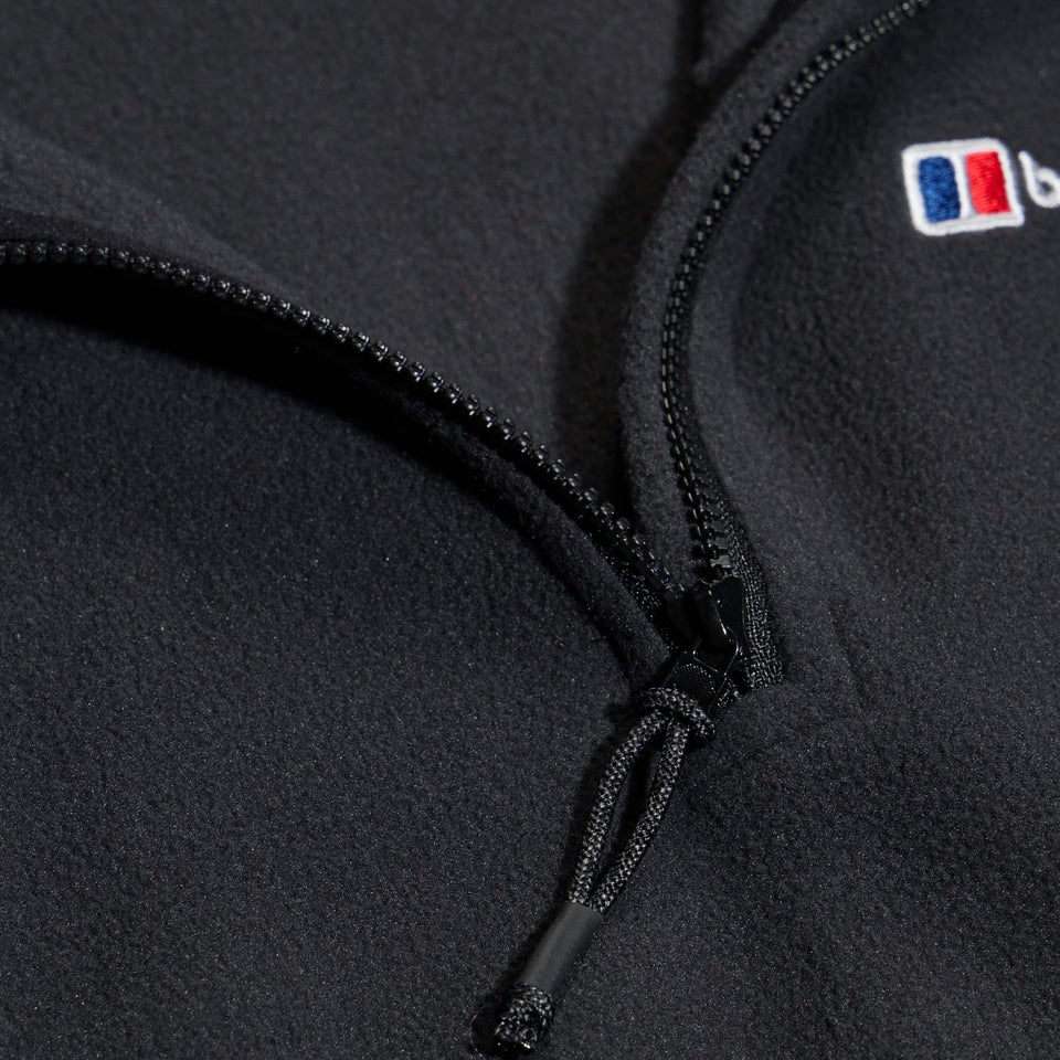 Women's Urban Prism Crop Half Zip - Black