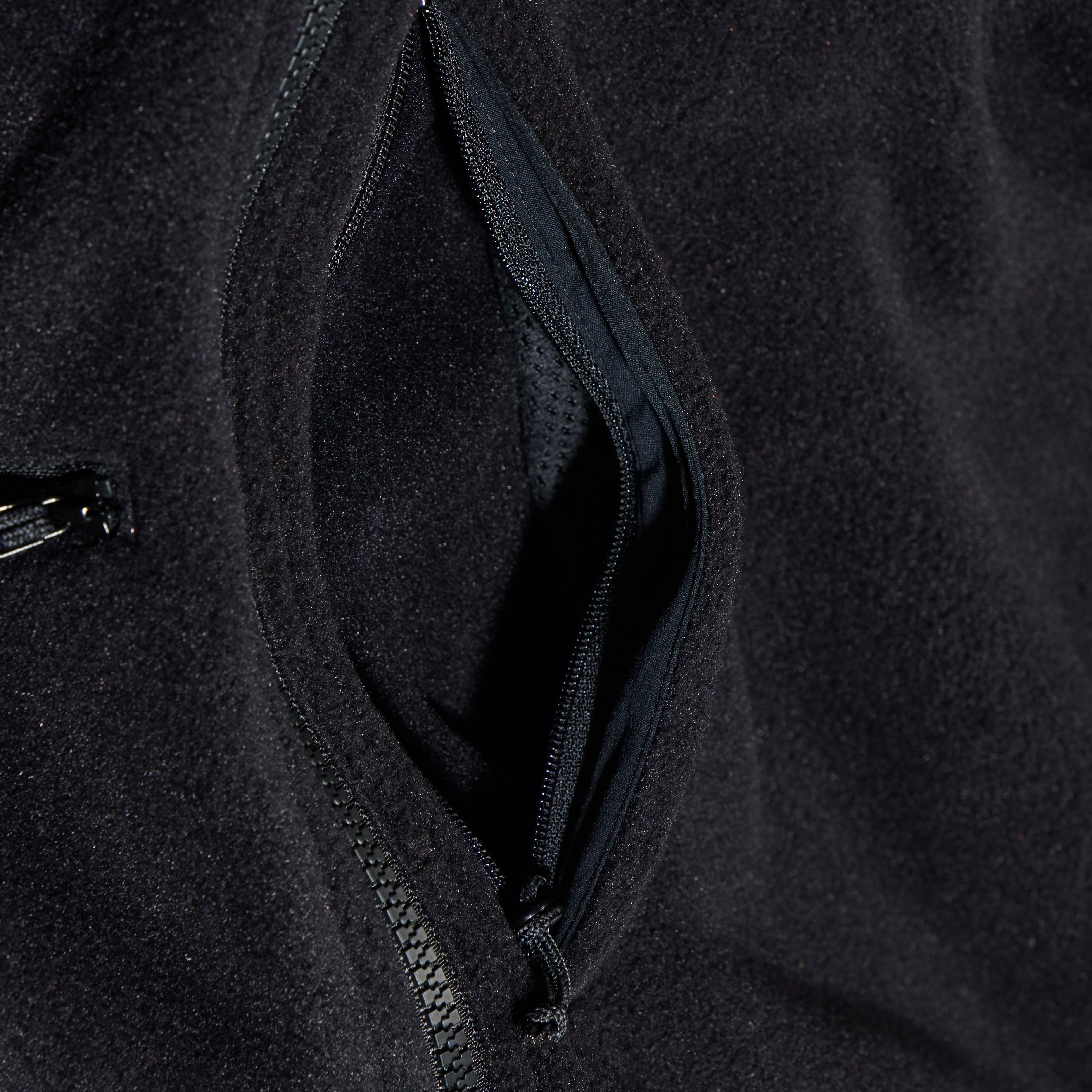 Women's Urban Cropped Co-ord Fleece Jacket - Black