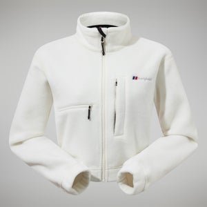 Women's Urban Cropped Co-ord Fleece Jacket - Natural