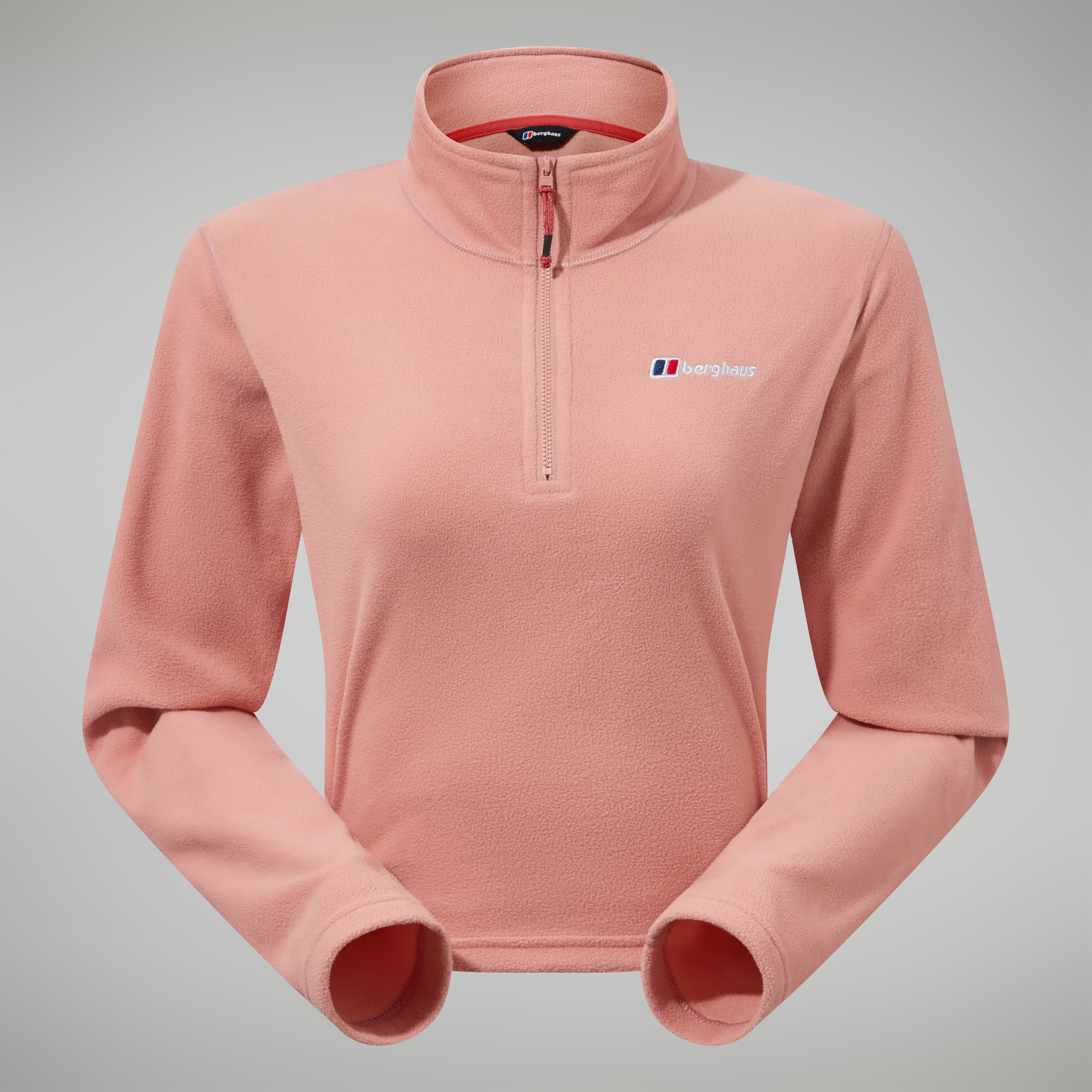 Women's Urban Prism Crop Half Zip - Pink