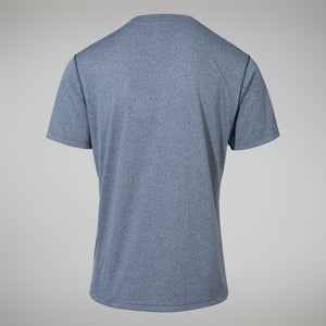 Men's Explorer Tech Tee Short Sleeve Crew - Dark Blue/White