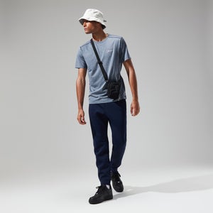 Men's Explorer Tech Tee Short Sleeve Crew - Dark Blue/White