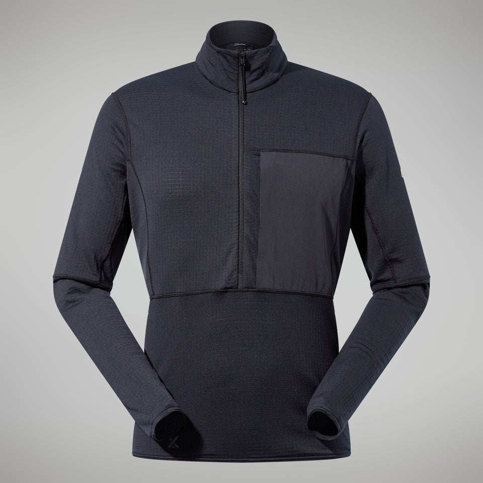 Men's MTN Arete LB Half Zip - Black