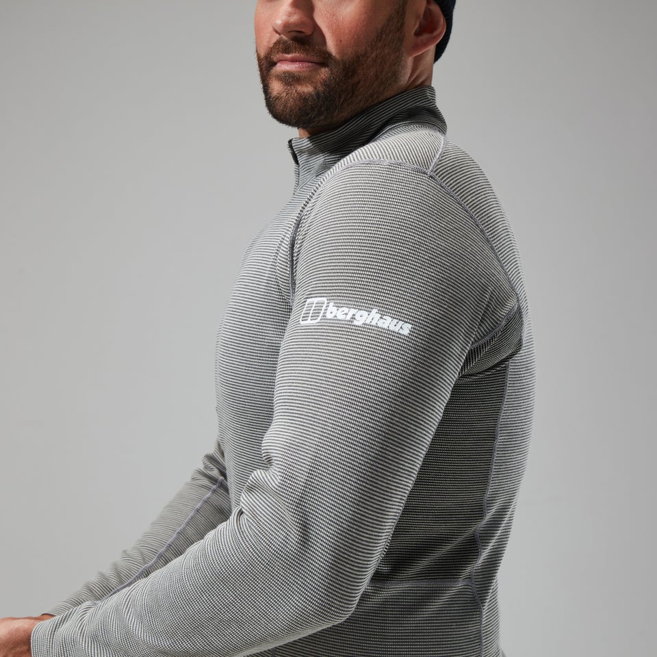 Men's MTN Guide Long Sleeve Half Zip - Grey/Black