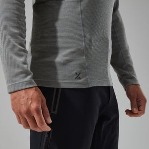 MTN Guide Long Sleeve Half Zip Fleece für Herren - Grau/Schwarz