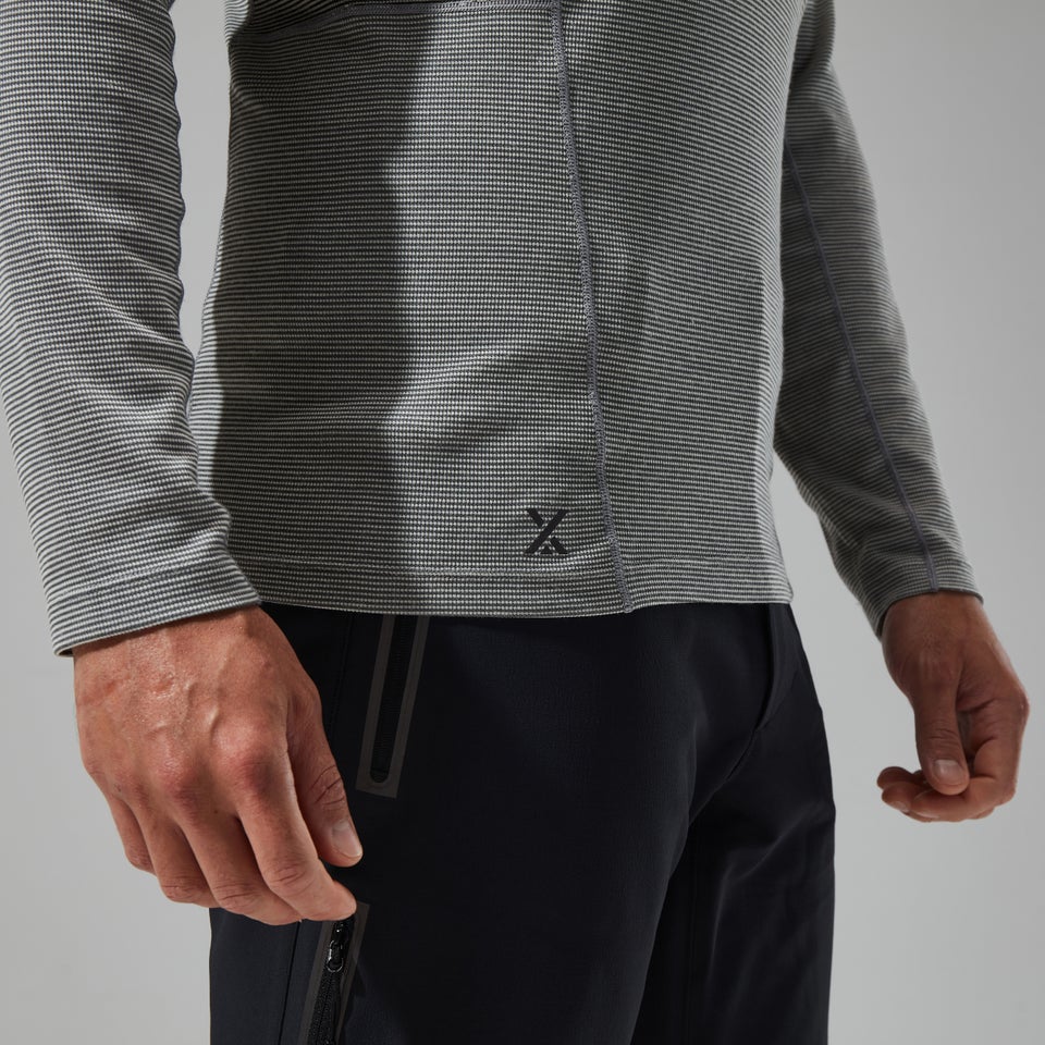 Men's MTN Guide Long Sleeve Half Zip - Grey/Black