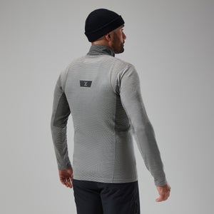 MTN Guide Long Sleeve Half Zip Fleece für Herren - Grau/Schwarz