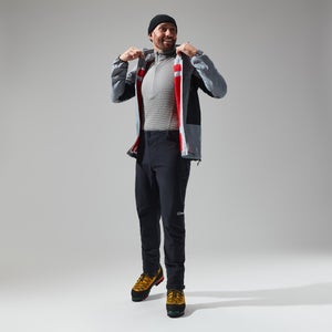 MTN Guide Long Sleeve Half Zip Fleece für Herren - Grau/Schwarz