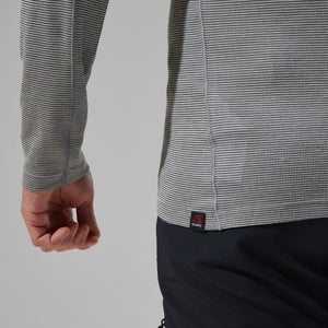 MTN Guide Long Sleeve Half Zip Fleece für Herren - Grau/Schwarz