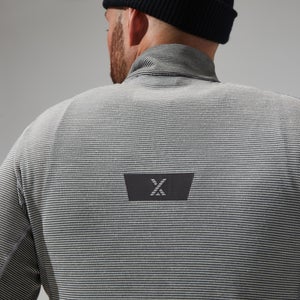 MTN Guide Long Sleeve Half Zip Fleece für Herren - Grau/Schwarz