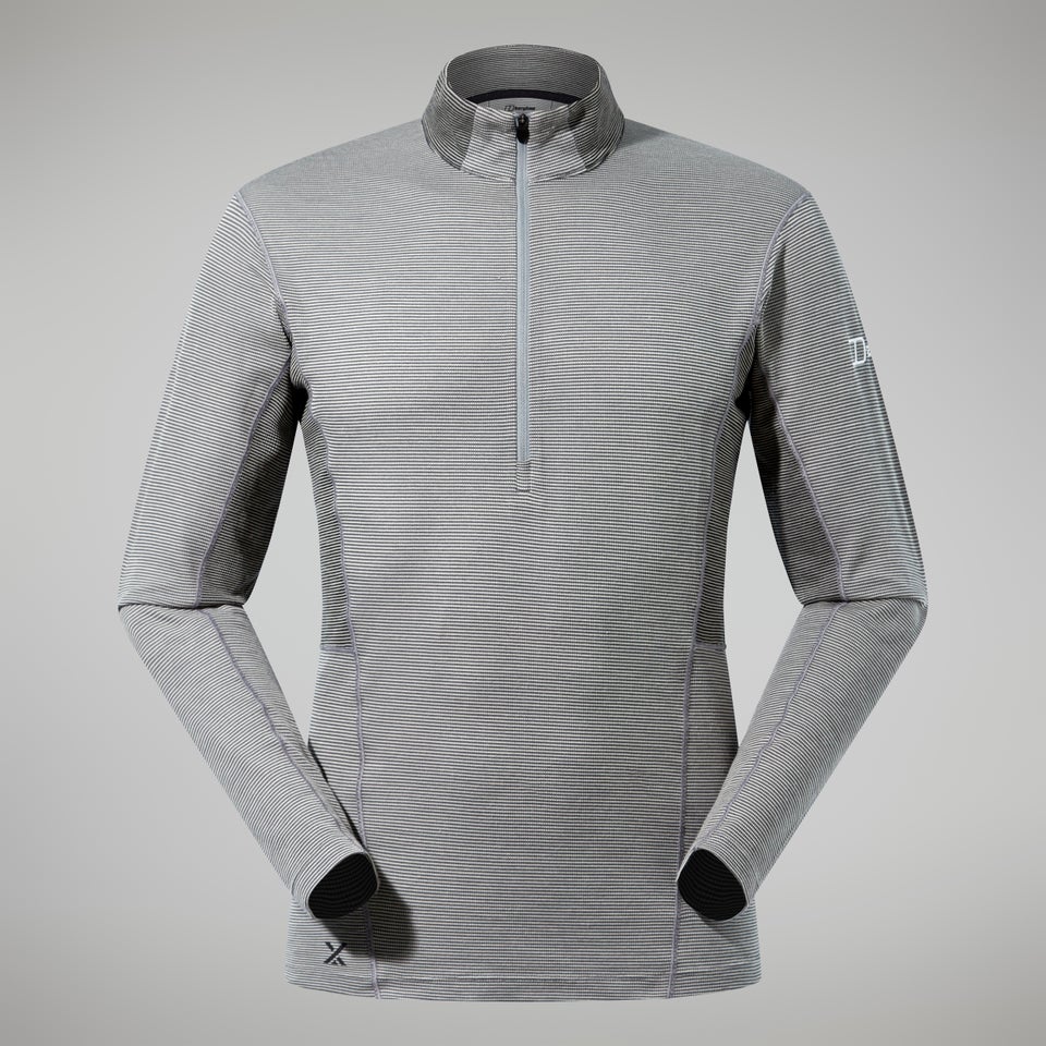 Men's MTN Guide Long Sleeve Half Zip - Grey/Black