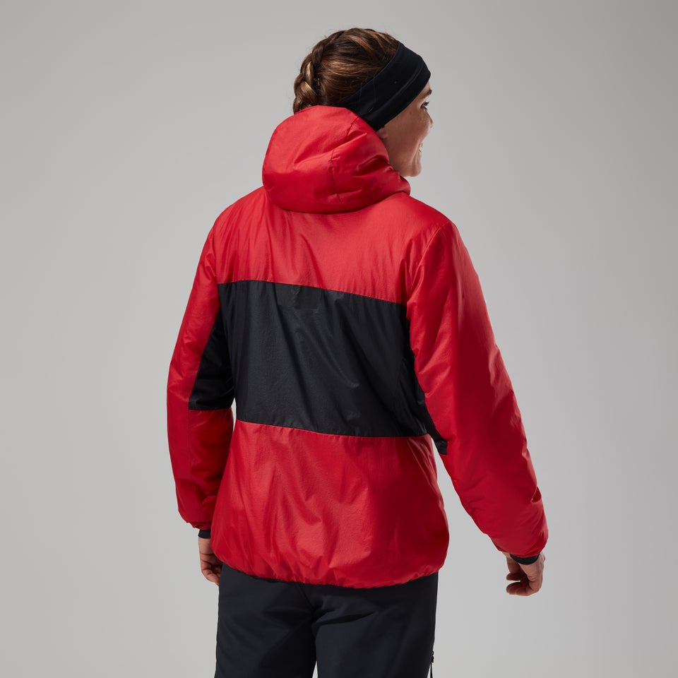 Women's MTN Arete LB Synthetic Hoody - Red/Black
