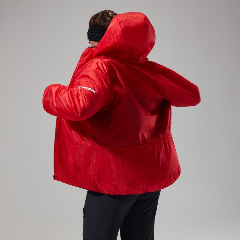 Women's MTN Arete LB Synthetic Hoody - Red/Black