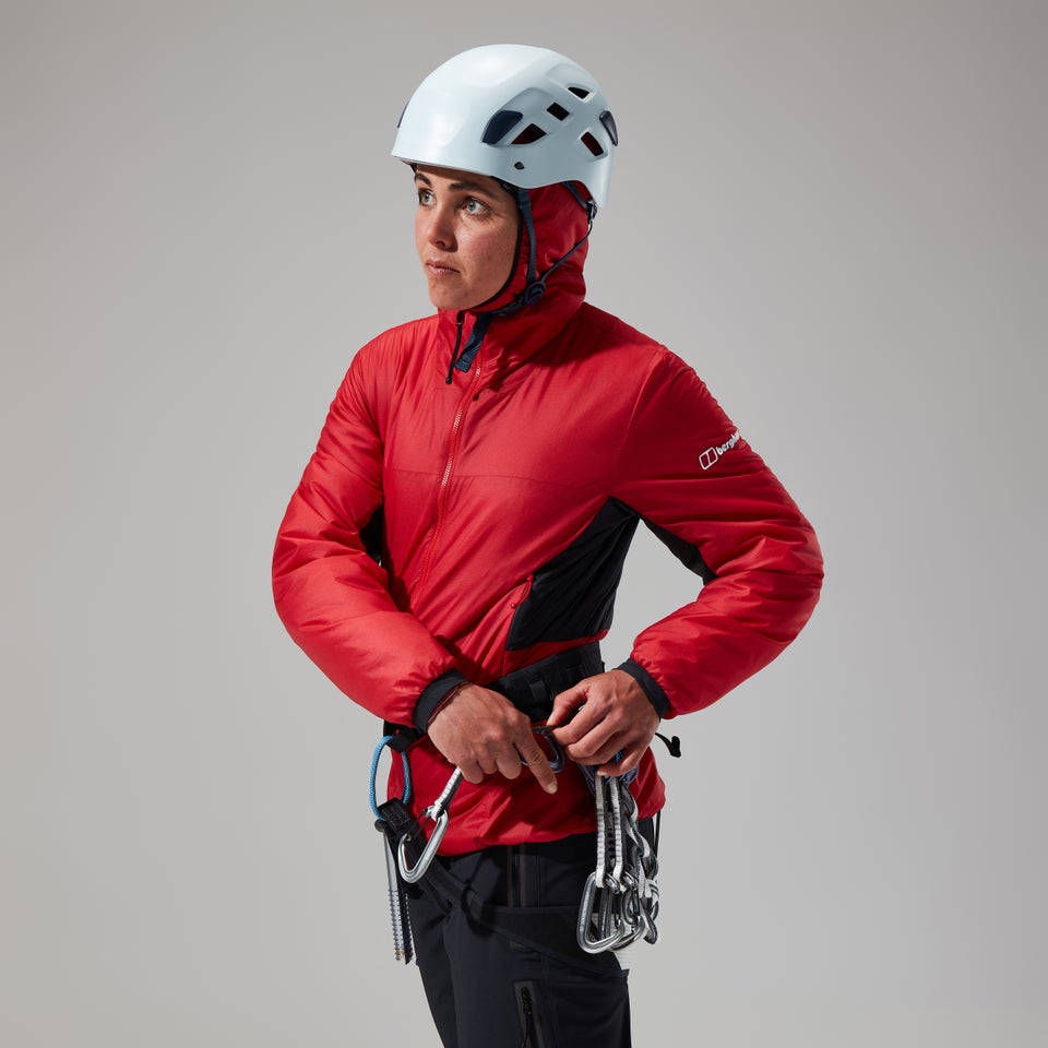 Women's MTN Arete LB Synthetic Hoody - Red/Black