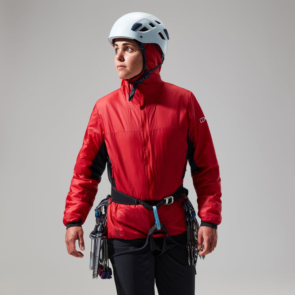 Women's MTN Arete LB Synthetic Hoody - Red/Black