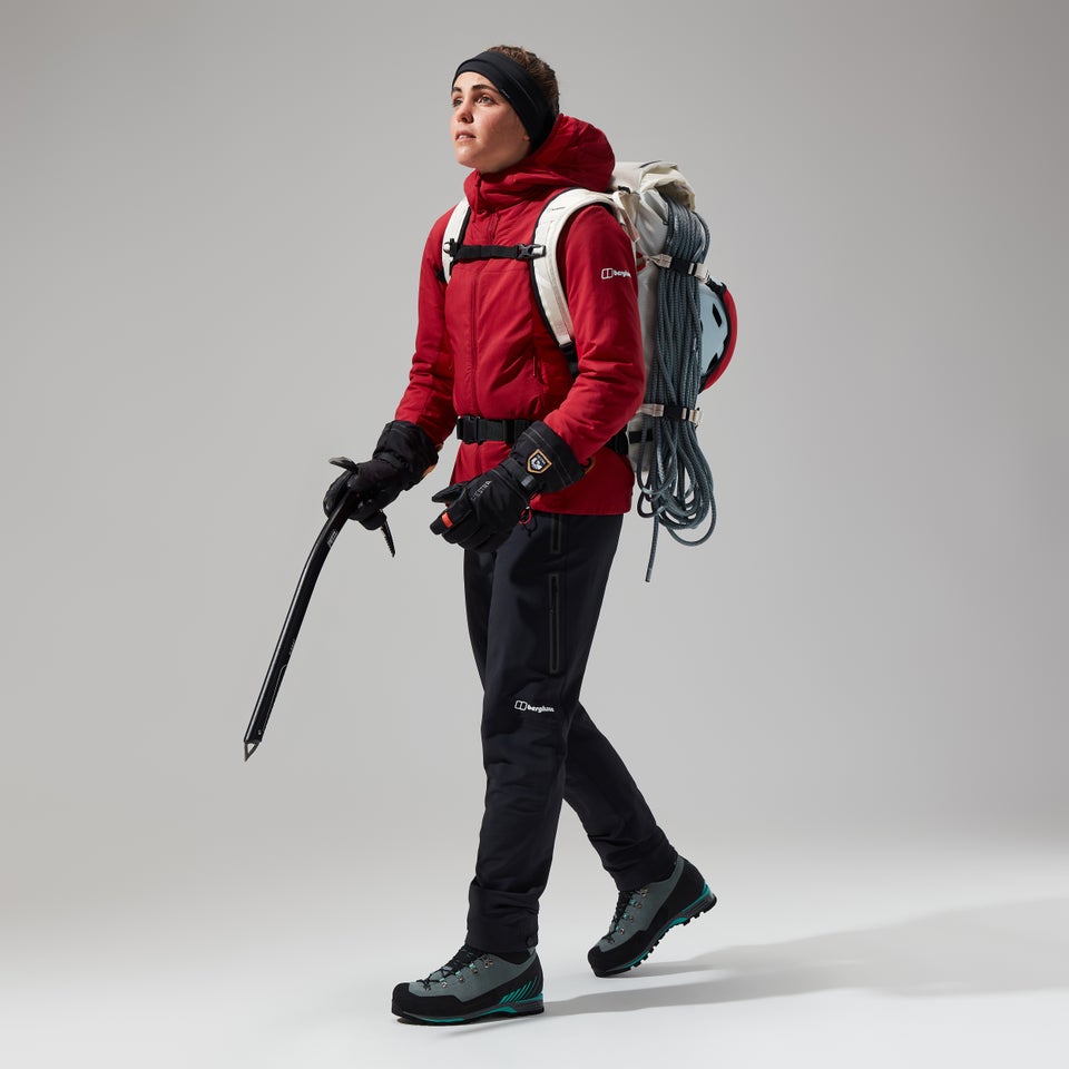 MTN Seeker MW Synthetischer Hoodie für Damen - Dunkelrot/Rot