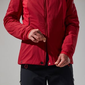 MTN Seeker MW Synthetischer Hoodie für Damen - Dunkelrot/Rot