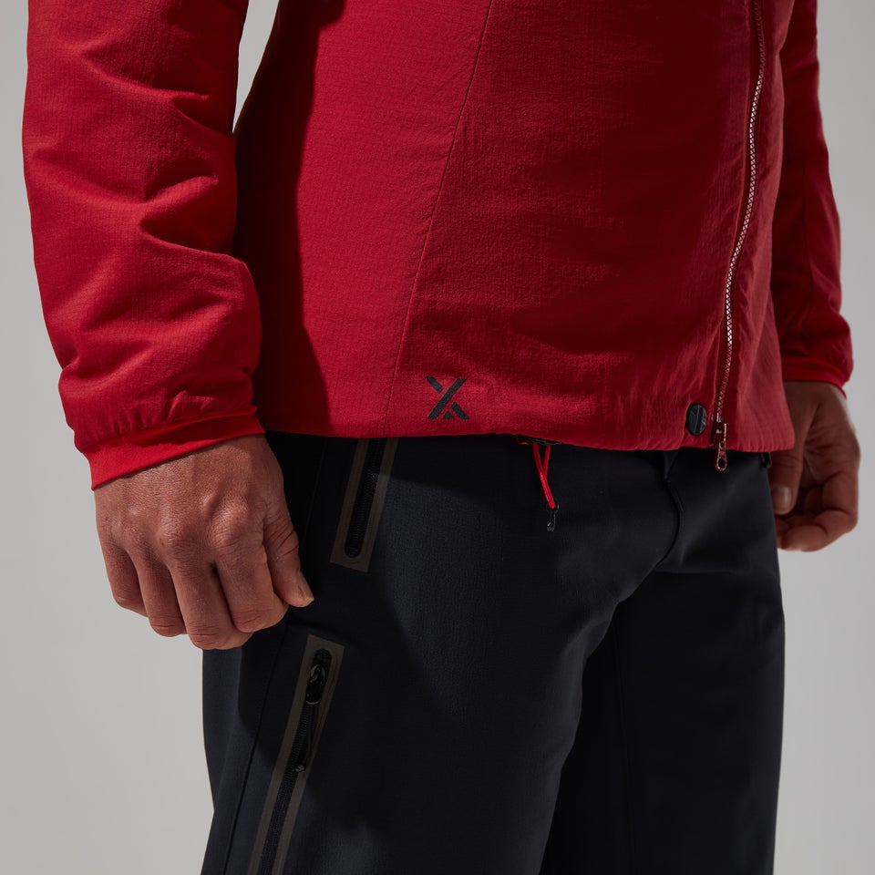 MTN Seeker MW Synthetischer Hoodie für Damen - Dunkelrot/Rot