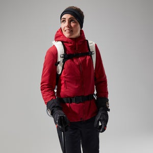 MTN Seeker MW Synthetischer Hoodie für Damen - Dunkelrot/Rot