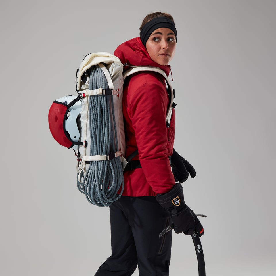 MTN Seeker MW Synthetischer Hoodie für Damen - Dunkelrot/Rot