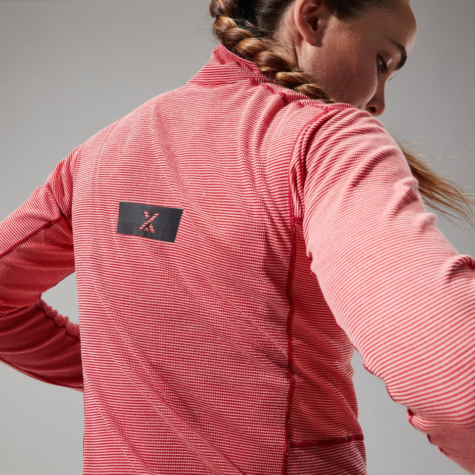 Women's MTN Guide Long Sleeve Half Zip - Red