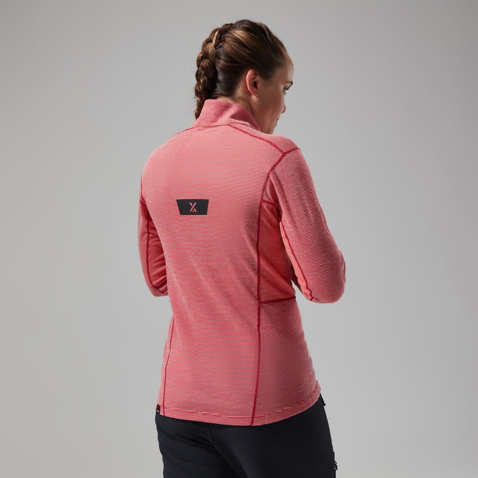 Women's MTN Guide Long Sleeve Half Zip - Red