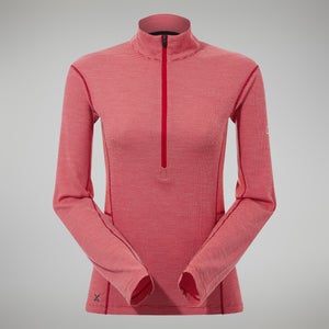 Women's MTN Guide Long Sleeve Half Zip - Red