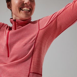 Women's MTN Guide Long Sleeve Half Zip - Red
