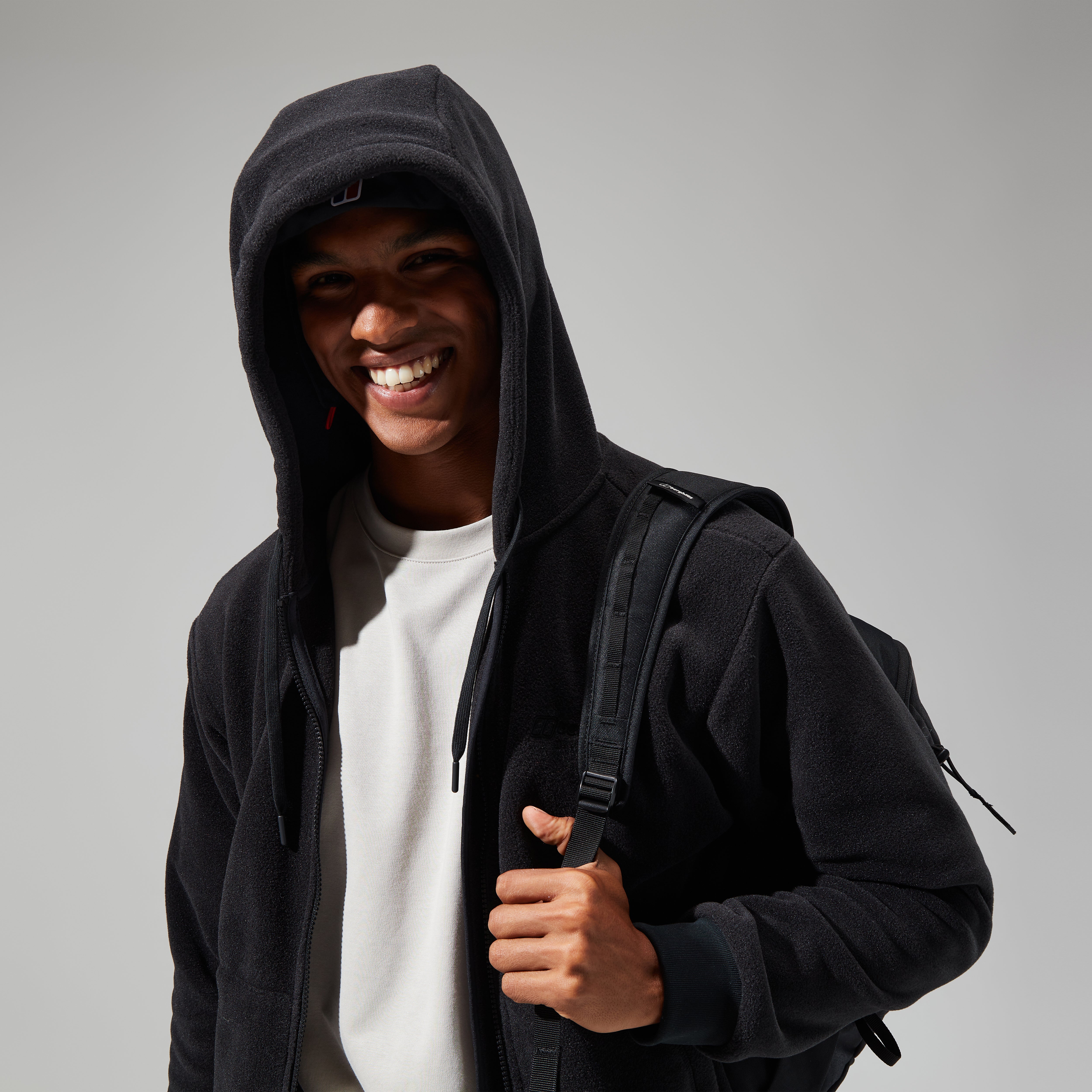 Prism Polartec Kapuzenjacke für Herren - Schwarz