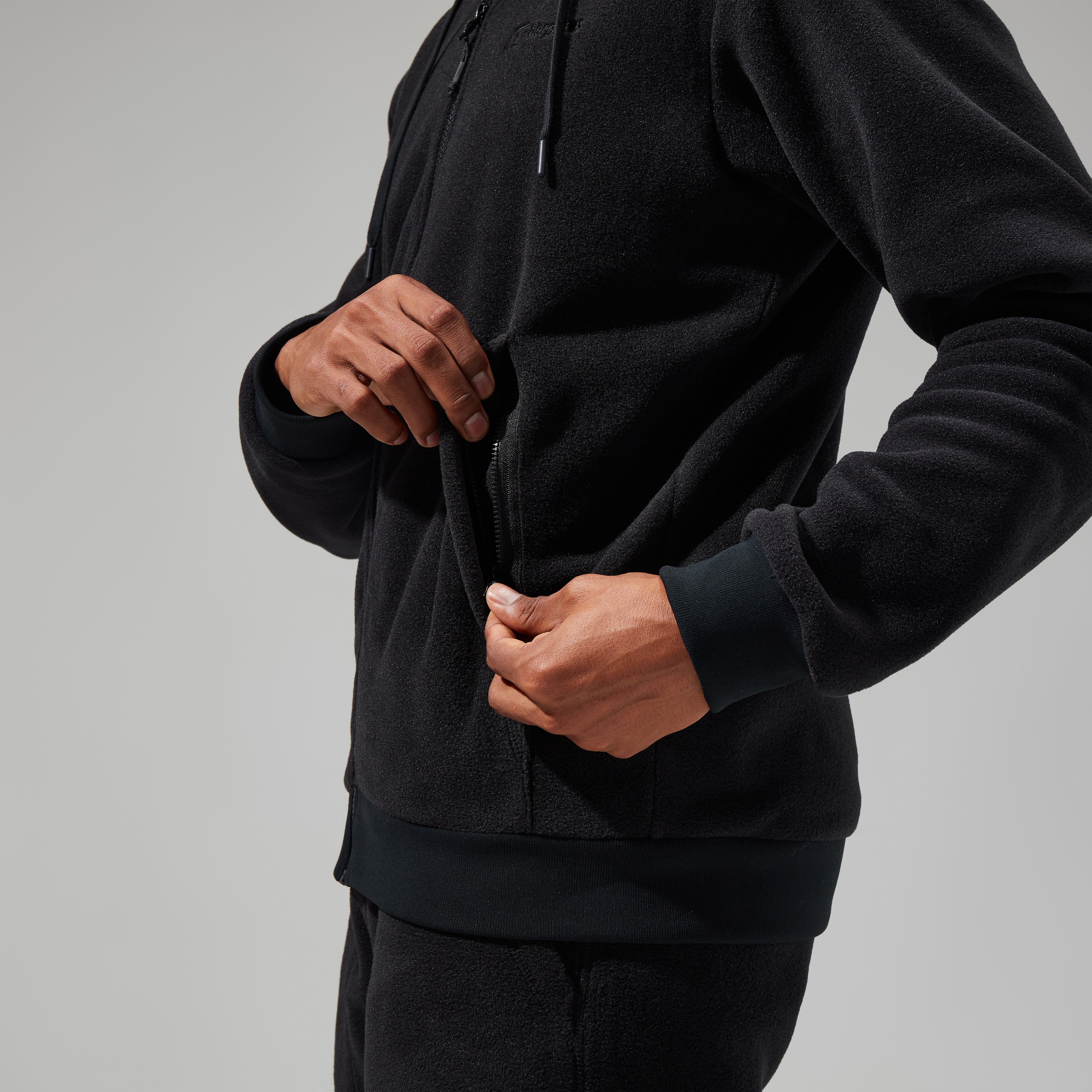 Prism Polartec Kapuzenjacke für Herren - Schwarz