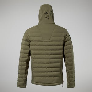 Men's Theran Hybrid Hooded Jacket - Dark Green