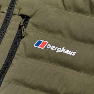 Men's Theran Hybrid Hooded Jacket - Dark Green