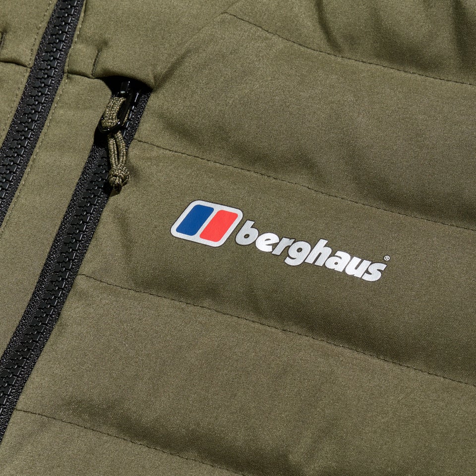 Men's Theran Hybrid Hooded Jacket - Dark Green