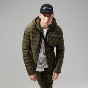 Men's Theran Hybrid Hooded Jacket - Dark Green